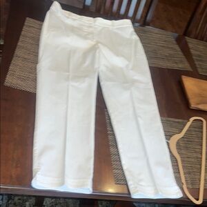 Talbots Heritage White Straight Leg Pants Size 12